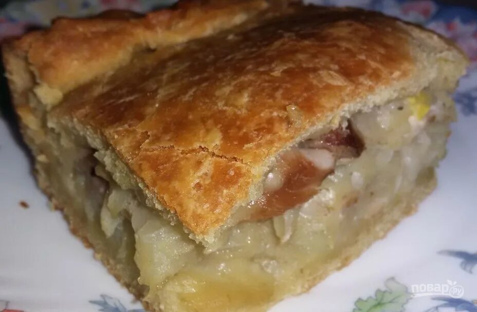 Пирог с курицей в духовке фото Дрожжевой пирог с курицей и картошкой - пошаговый рецепт с фото на Повар.ру