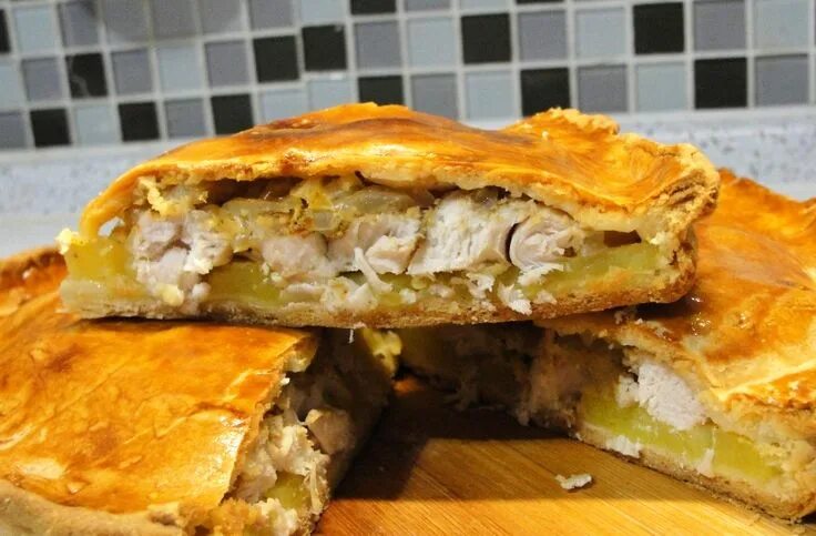 Пирог с курицей в духовке фото Все рецепты - Каталог кулинарных рецептов Идеи для блюд, Национальная еда, Рецеп