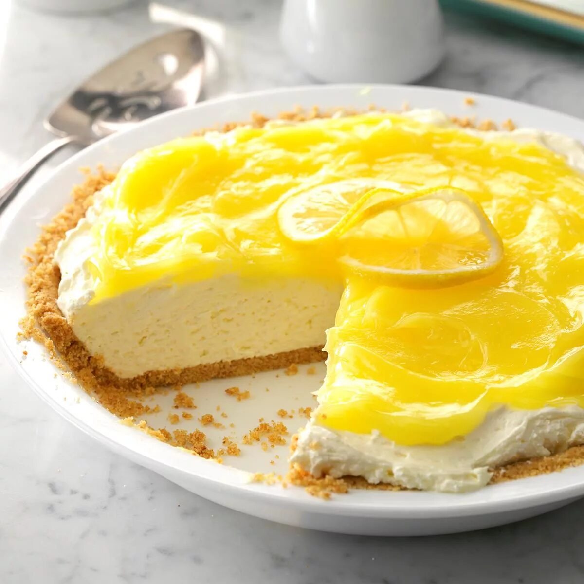 Пирог с лимоном рецепт с фото Layered Lemon Pie Recipe Lemon pie recipe, Lemon desserts, Desserts