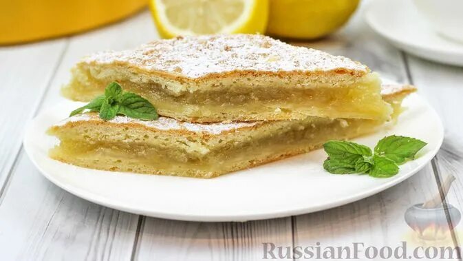 Пирог с лимоном рецепт с фото Рецепт: Пирог "Лимонник" из песочного теста на RussianFood.com