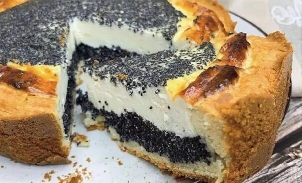 Пирог с маком фото Пирог с творогом и маком Как сделать Пирог с творогом и маком рецепт простой в д