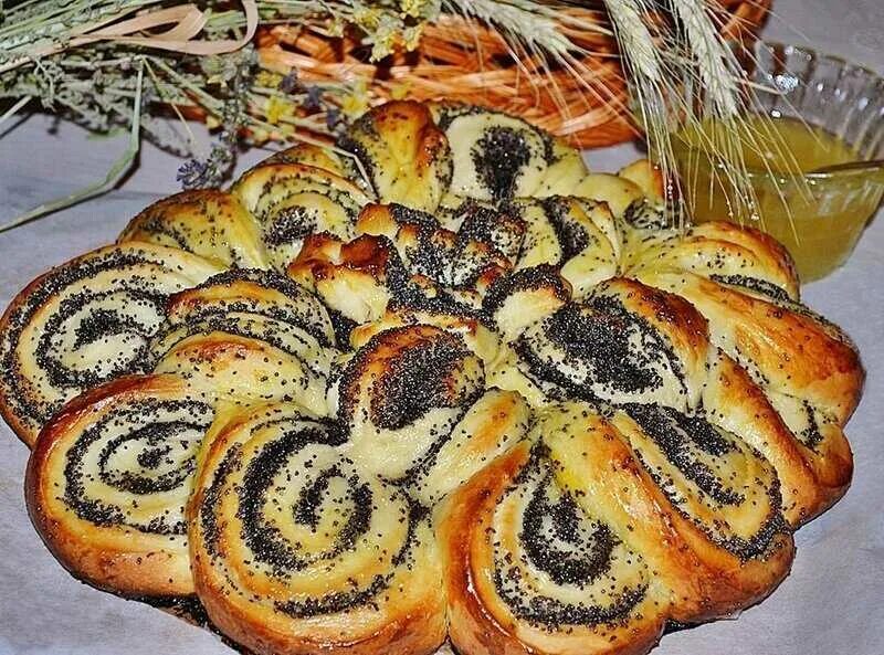 Пирог с маком фото Пирог с маком рецепт с дрожжевого теста