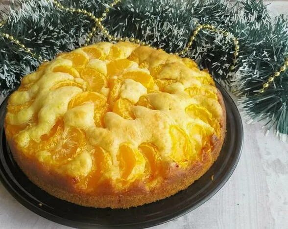 Пирог с мандаринами с фото Пирог с мандаринами - 10 простых и вкусных рецептов в духовке с пошаговыми фото