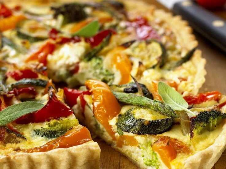 Пирог с овощами с фото Vegetarische Quiche Recipe Quiche recipes, Veggie recipes, Whole food recipes