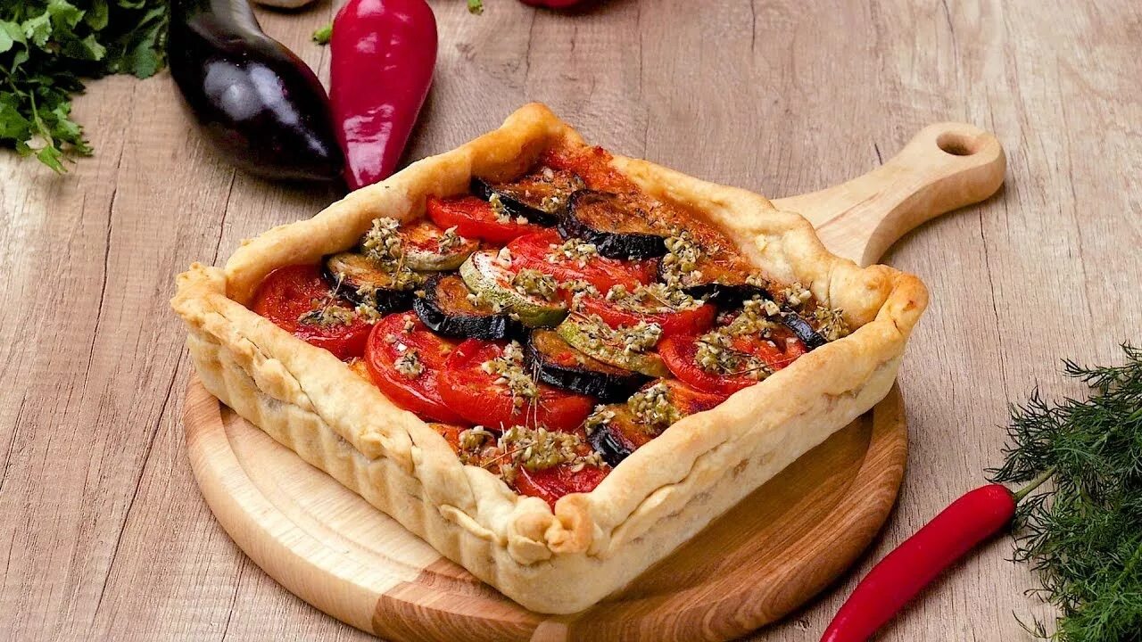 Пирог с овощами с фото Овощной пирог - Рецепты от Со Вкусом - YouTube