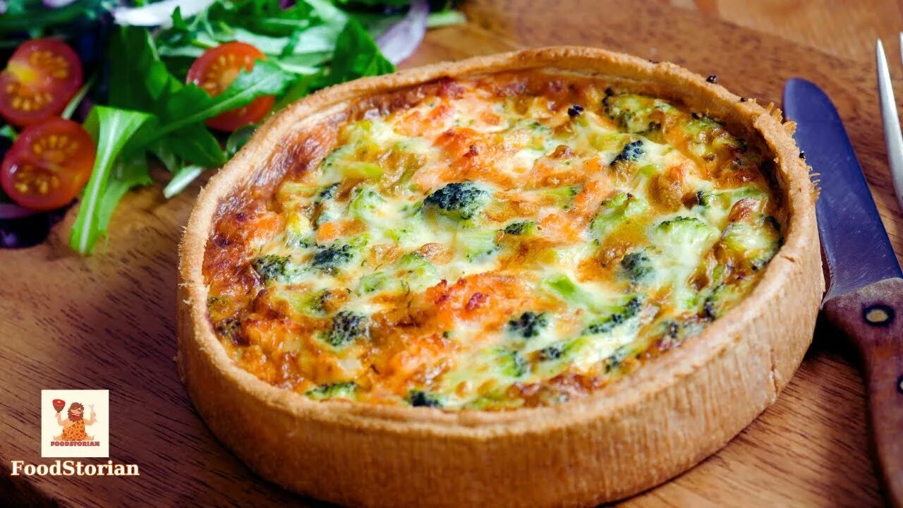 Пирог с овощами с фото Why is Quiche called Lorraine? - YouTube