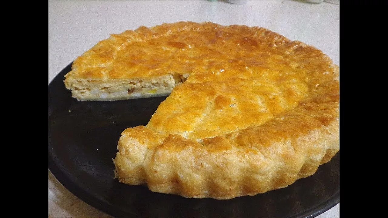 Пирог с плавленными сырками фото Пирог с плавленным сыром. Нежный вкус! - YouTube