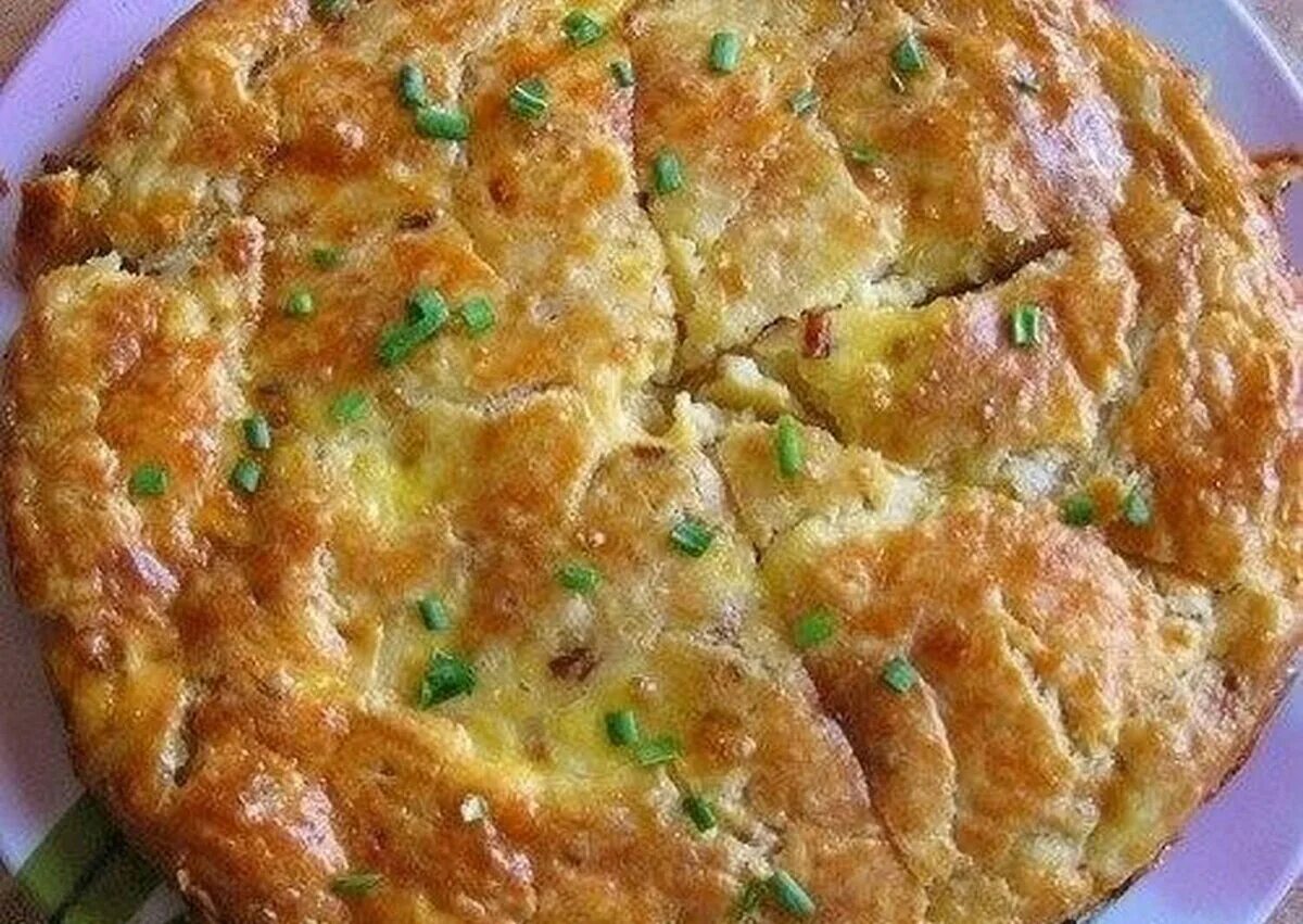 Пирог с плавленными сырками фото "Закусочный пирог с плавленным сырком" - просто, вкусно и сытно СТРЯПУХА Дзен