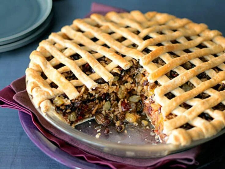 Пирог с сухофрукты с фото Apple and Dried-Fruit Spice Pie Oppskrift