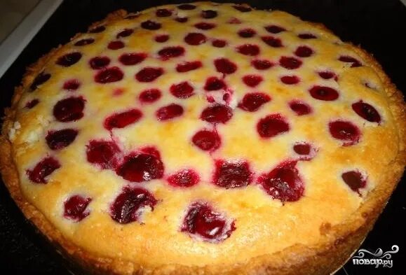 Пирог с вишней рецепт с фото Вкусный пирог с вишней и творогом - пошаговый рецепт с фото на Повар.ру