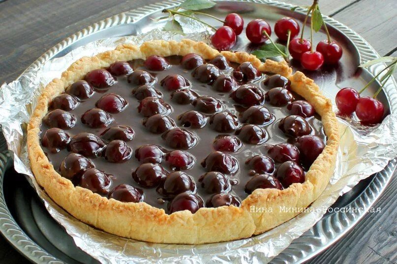 Пирог с вишней рецепт с фото пирог из песочного теста с вишней Reposteria