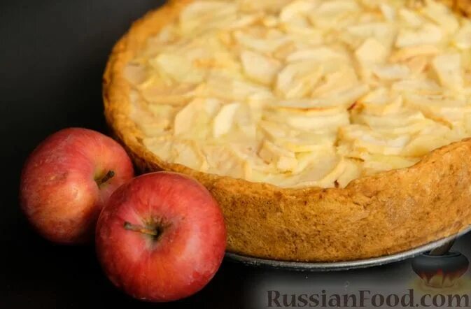Пирог с яблоками фото Пироги, Пироги с яблоками, Пироги из песочного теста, Яблочные пироги, Рецепты д