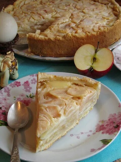 Пирог с яблоками цветаевой рецепт с фото Постигая искусство кулинарии... : Цветаевский яблочный пирог Food, Desserts, Pie