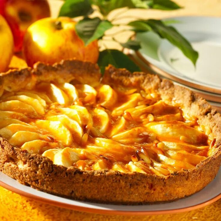 Пирог с яблоками в духовке фото Rezept Lebensmittel essen, Rezeptideen, Rezepte
