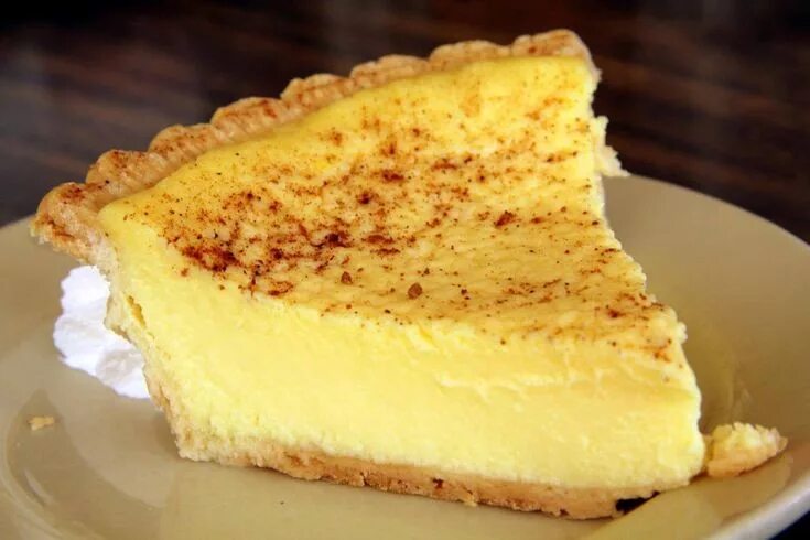 Пирог с заварным кремом с фото 1920’s Egg Custard Pie Custard pie, Custard pie recipe, Custard recipes