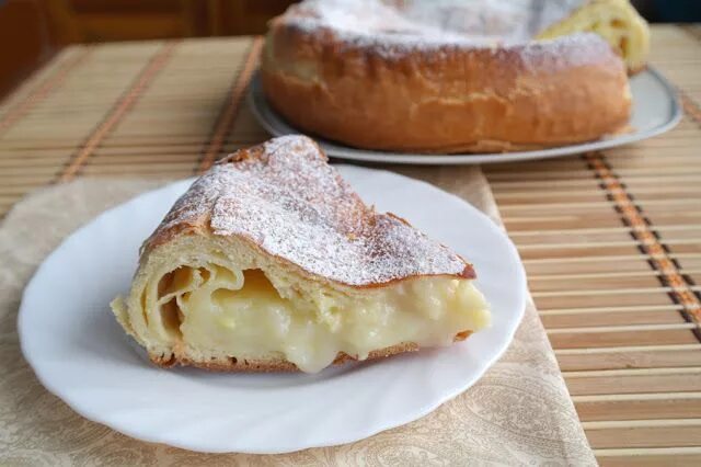 Пирог с заварным кремом с фото Просто и вкусно: Фытыр Идеи для блюд, Вкусная еда, Пирог с заварным кремом