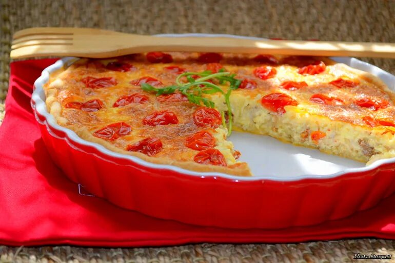 Пирог с зелеными помидорами рецепт с фото Киш (quiche) с курицей и вялеными помидорами. - 6 ответов форум Babyblog