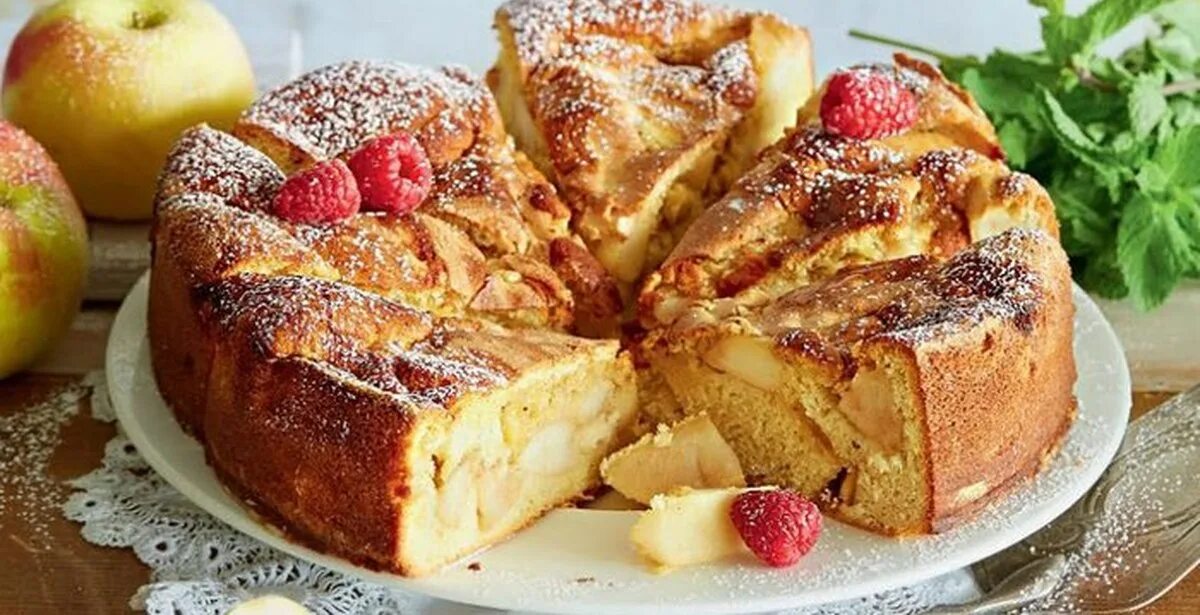 Пирог шарлотка фото Рецепт шарлотки с яблоками невероятный вкус Пикабу