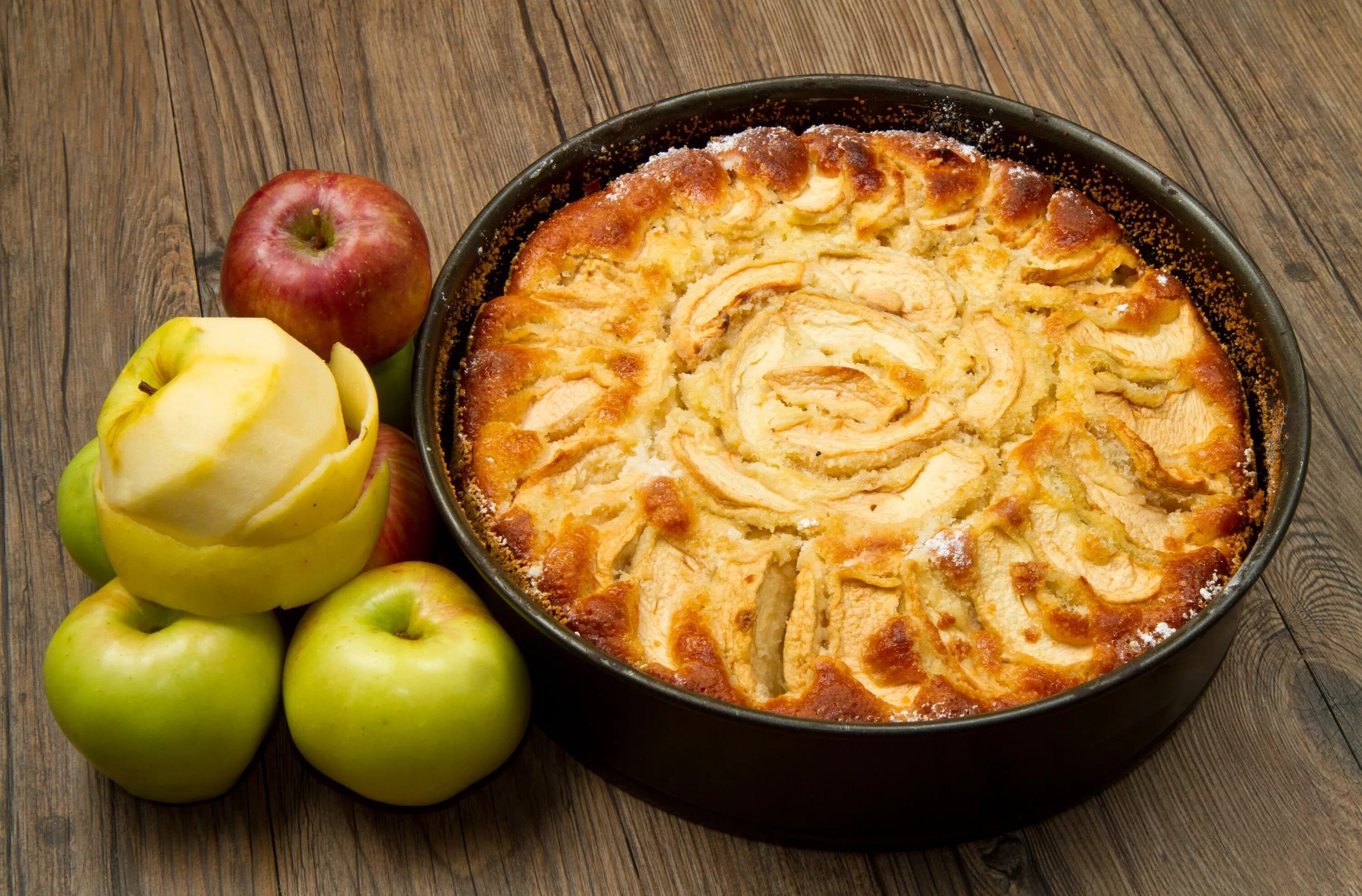 Пирог шарлотка пошаговый рецепт с фото Вкусная шарлотка