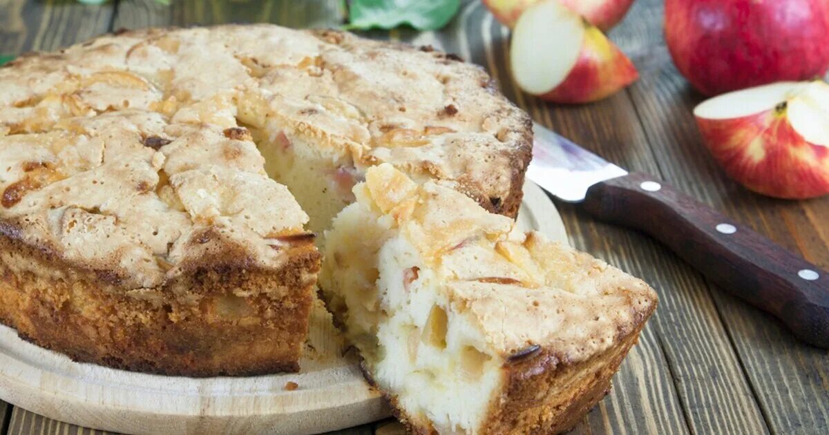 Пирог шарлотка с яблоками рецепт фото Прочитайте: Низкокалорийная шарлотка за 50 минут - рецепт с фото в Журнале Марке