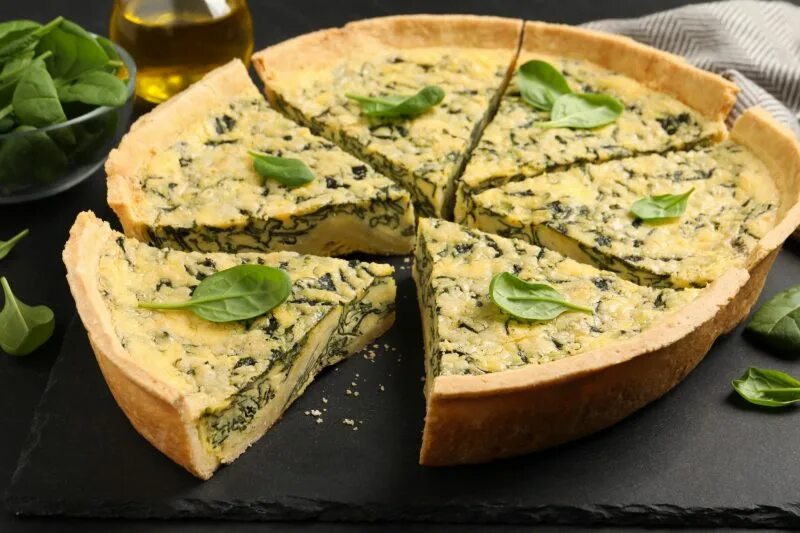 Пирог со шпинатом и сыром фото Пирог со шпинатом и сыром фета: рецепт от Шефмаркет