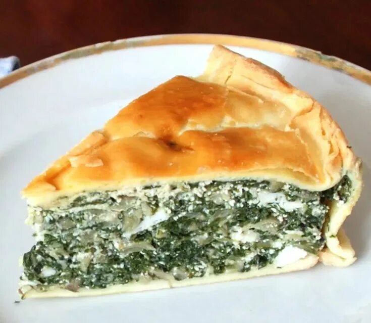 Пирог со шпинатом и сыром фото Spinach and Ricotta Tart - Torta Pascualina Recipe Thanksgiving main dish recipe