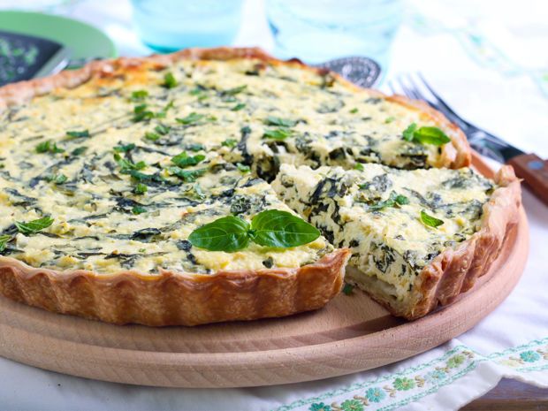 Пирог со шпинатом и сыром фото Épinglé sur Gesundes Essen