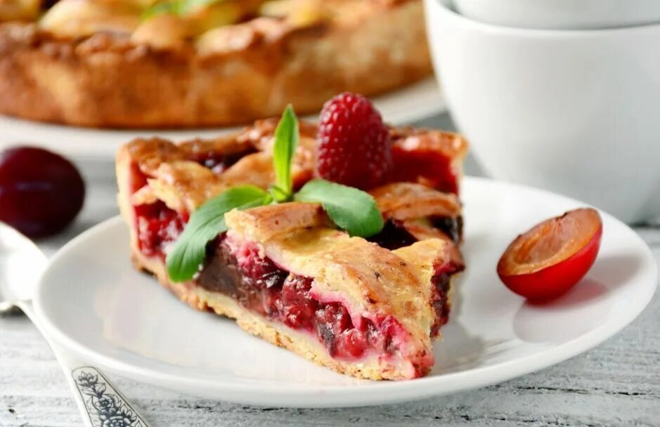 Пирог со сливами фото Сливовый пирог с шоколадом Dessert prunes, Recette tarte, Recette