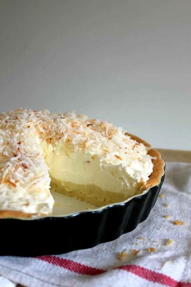 Пирог со сливками с фото Recipe: Tart & Pie / Coconut Cream Pie Oh Sweet Day! - tableFEAST Coconut cream 