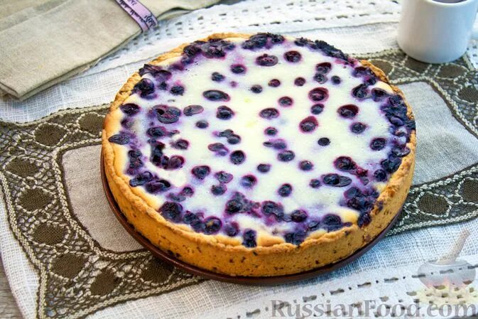 Пирог со сметанной заливкой фото Рецепт: Тарт с ягодами в сметанной заливке на RussianFood.com