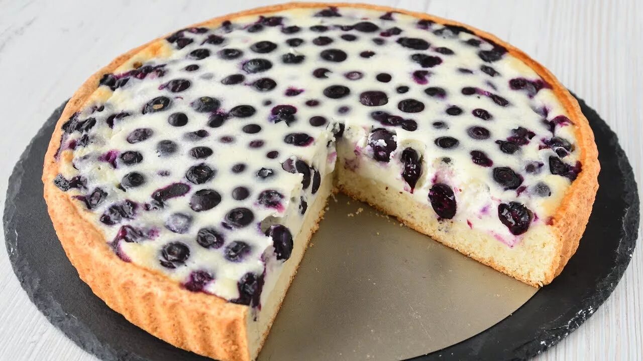 Пирог со сметаной фото ПИРОГ со сметанной заливкой ☆ ПРОСТО и ВКУСНО! - YouTube