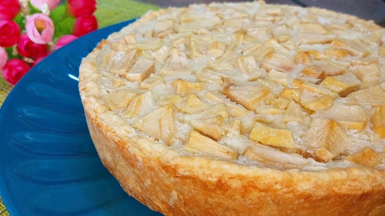 Пирог цветаевский яблочный рецепт с фото Когда есть ЯБЛОКИ и СМЕТАНА Готовлю ВКУСНЯТИНУ К ЧАЮ! Вкуснейший Яблочный Пирог 