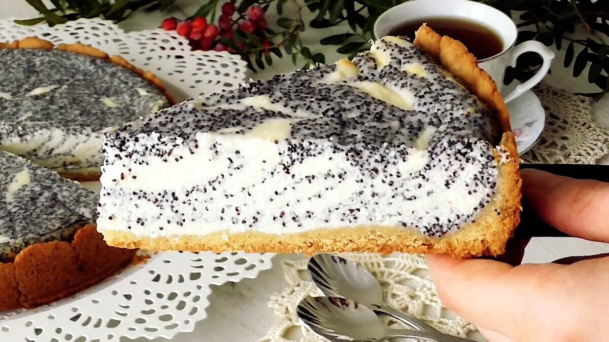 Пирог творог мак фото рецепт Творожный Пирог с маком!✨ Вкусно и оригинально! ПРОСТОРЕЦЕПТ Дзен