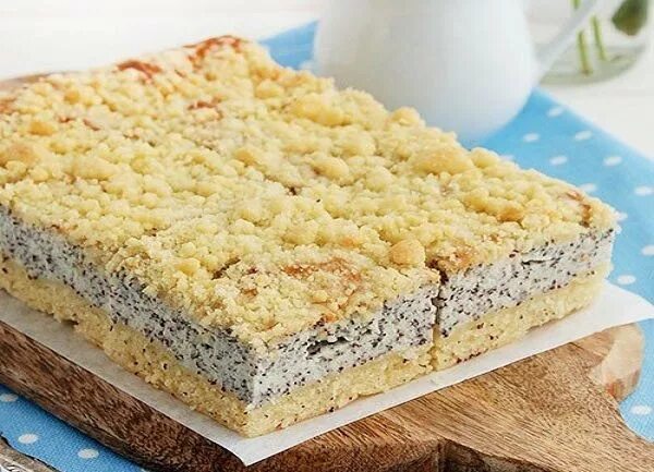 Пирог творог мак фото рецепт Нереально вкусный песочный пирог с творогом и маком Tatlı, Pastalar, Yemek