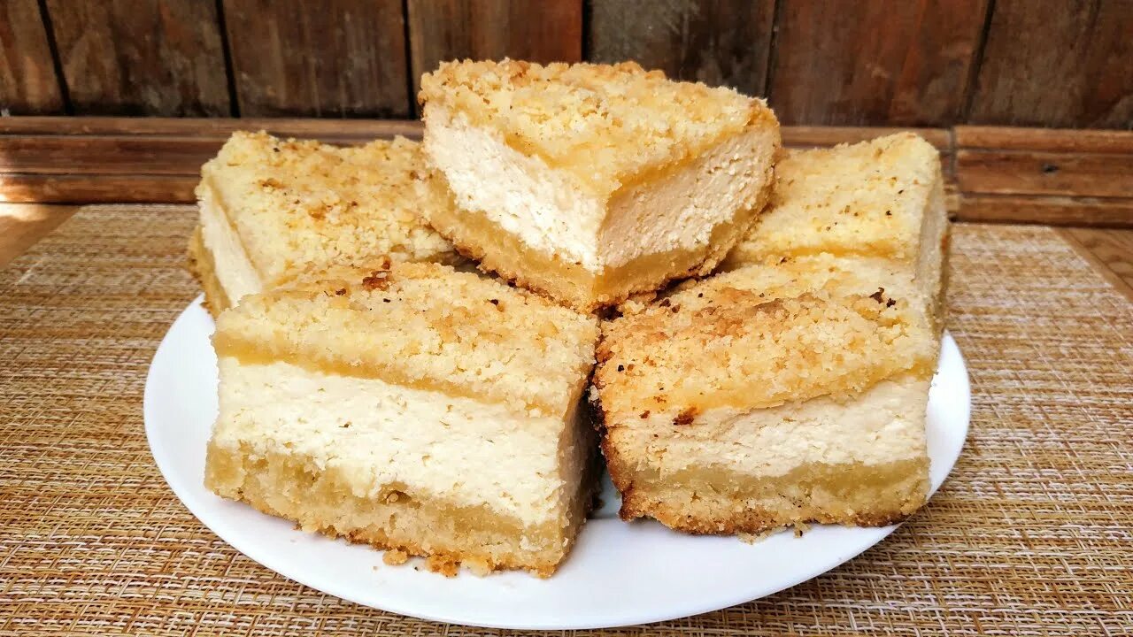 Пирог ватрушка рецепт с фото Вкуснейшая Королевская Ватрушка с творогом. Нежный пирог с творогом из песочного