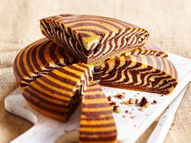 Пирог зебра фото Zebra cake banane-spéculoos Recette Gâteaux zèbre, Gâteau de voyage, Speculoos