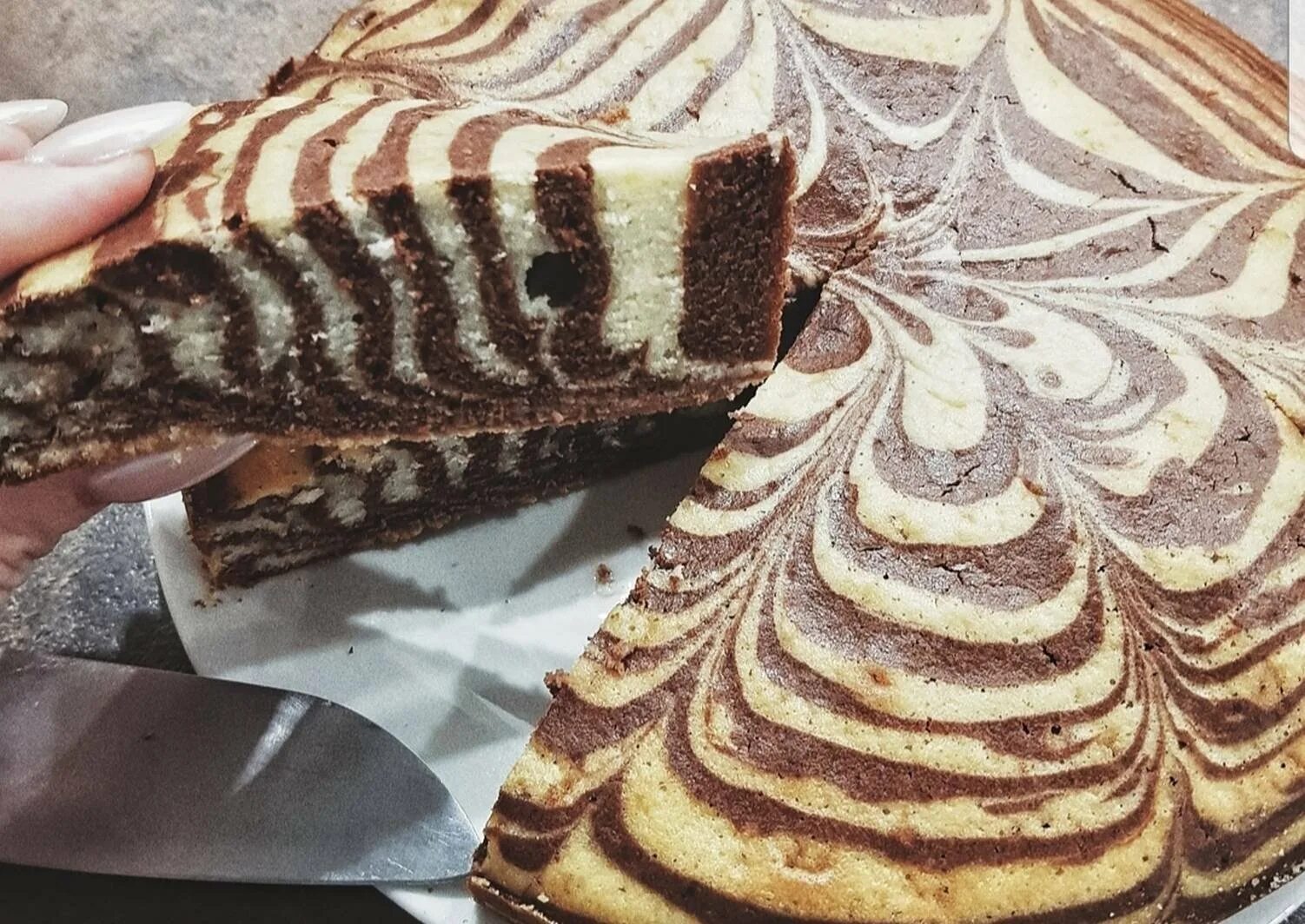Пирог зебра пошагово с фото Бисквит зебра - CoffeePapa.ru