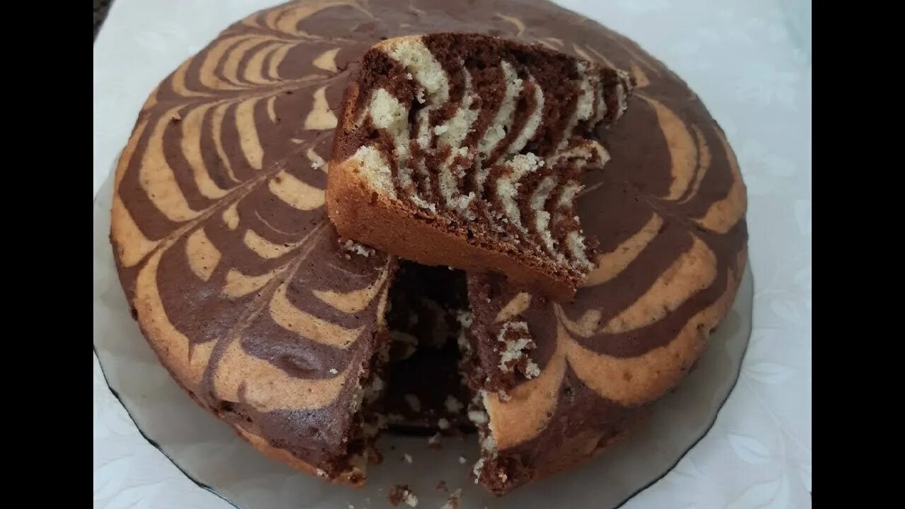 Пирог зебра рецепт с фото мультиварке Проще Простого! Вкуснейший Пирог "Зебра" - YouTube