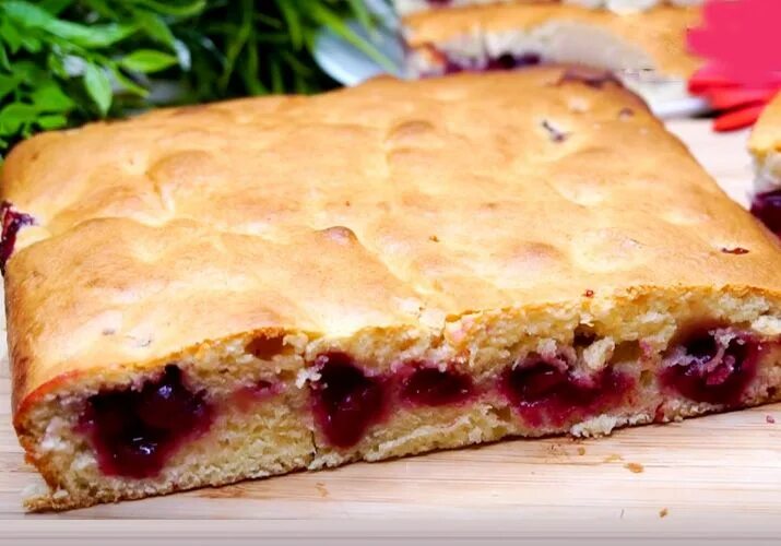 Пироги быстро и вкусно с фото Пирог с вишней в духовке простой пошаговый рецепт