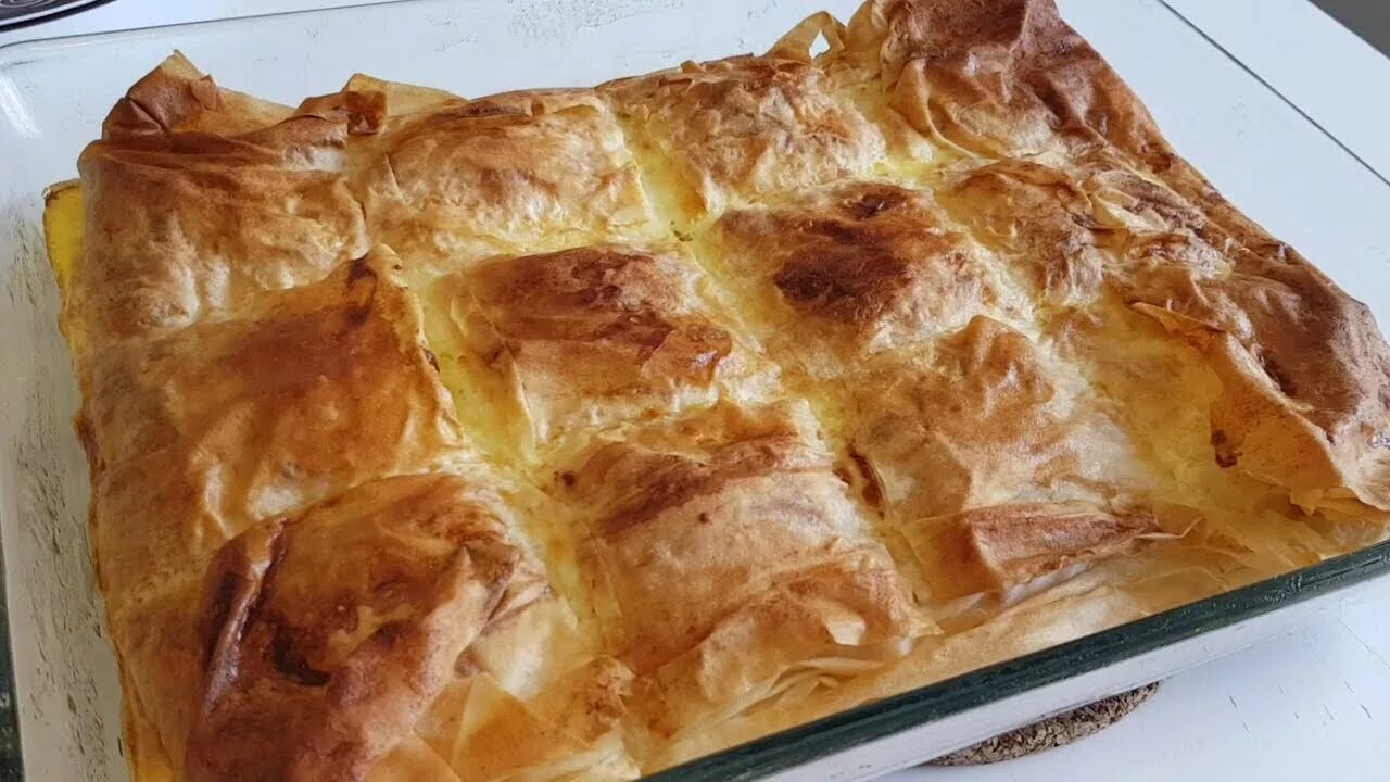 Пироги из теста фило рецепты с фото Пирог с сыром из теста фило, рецепт Filo dough cheese pie, recipe - YouTube