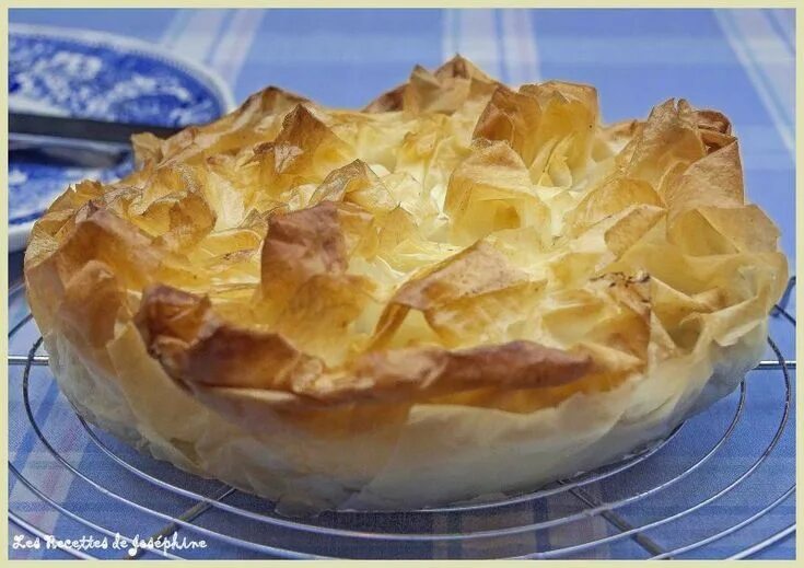 Пироги из теста фило рецепты с фото Croustillant aux pommes avec de la pâte filo, façon strudel - Recette Ptitchef R