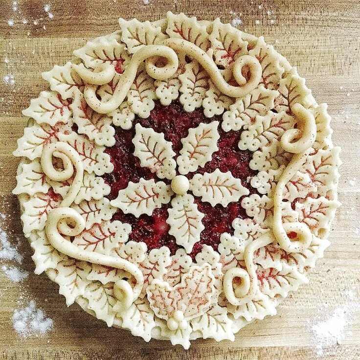 Пироги из теста фото We challenged an insta-famous pie expert to make the prettiest dessert ever—and 