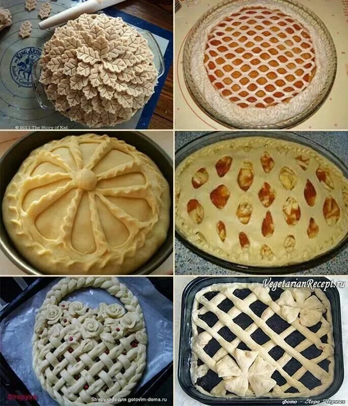 Пироги из теста фото It's all about the Pie.... Корка пирога дизайны, Вкусняшки, Рецепты слоёных конд