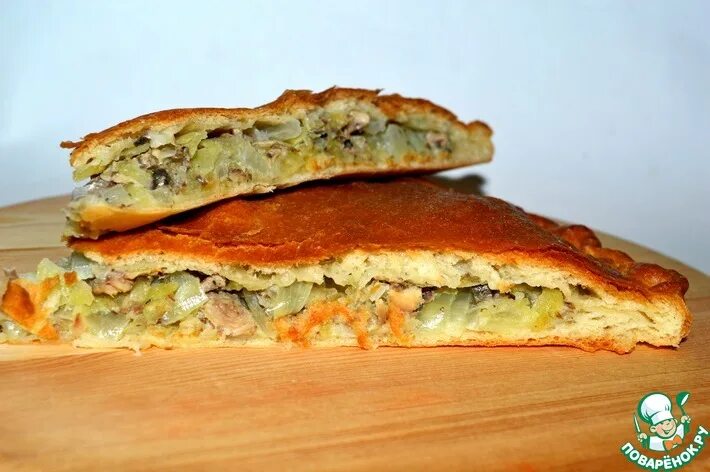 Пироги на скорую руку рецепты фото Быстрый пирог с сайрой - кулинарный рецепт