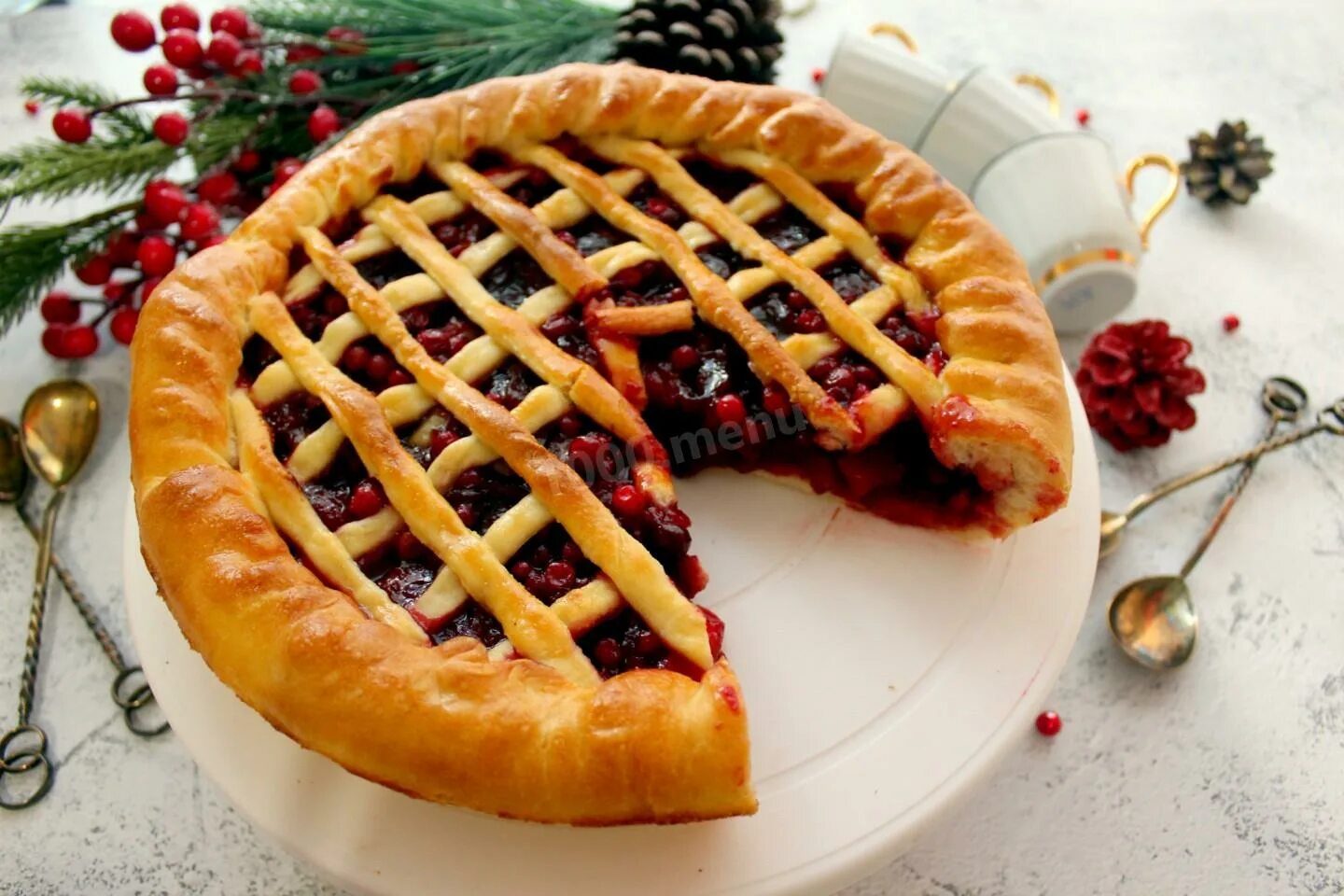 Пироги начинкой фото Новогодний пирог зимний пряный рецепт с фото пошагово - 1000.menu