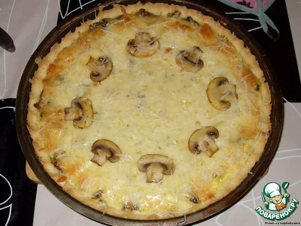 Пироги рецепты фото картошка с грибами Киш с грибами и сыром - кулинарный рецепт