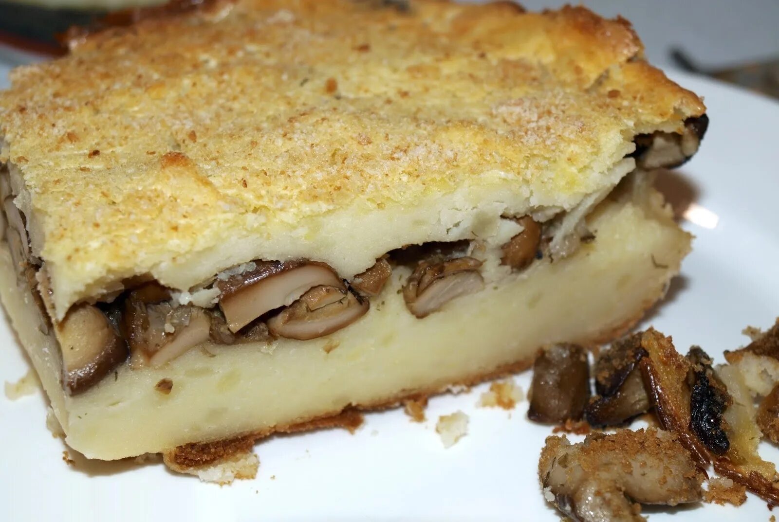 Пироги рецепты фото картошка с грибами Пирог картофельный с грибами