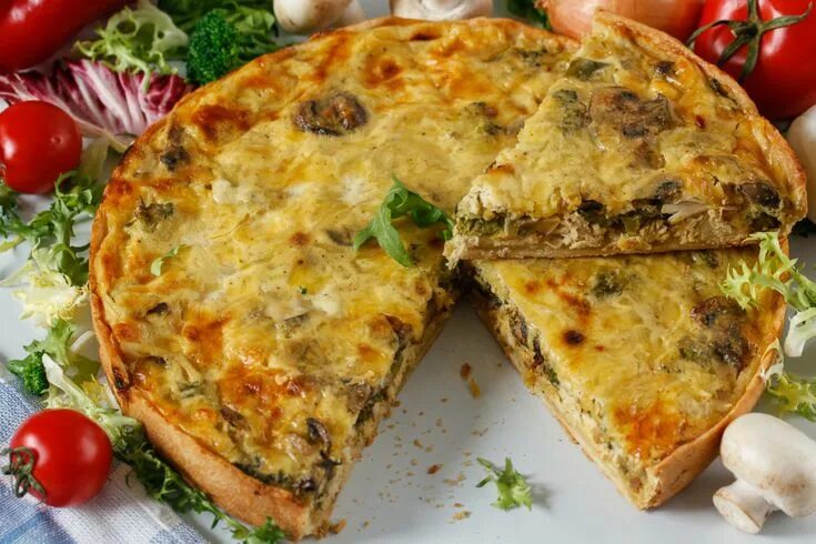 Пироги рецепты фото картошка с грибами Пирог с картофелем и грибами Идеи для завтрака, Грибы, Пирог