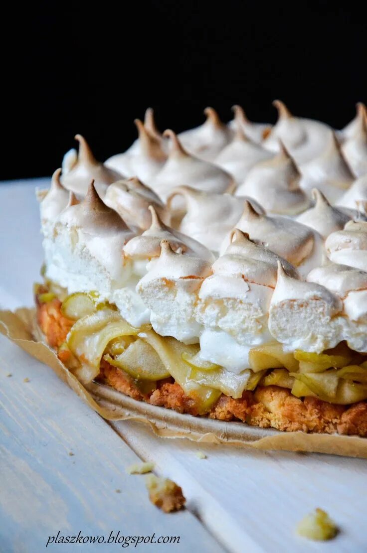 Пироги с безе рецепты с фото płaszkowo: ciasto z jabłkami i bezą Food, Desserts, Pie