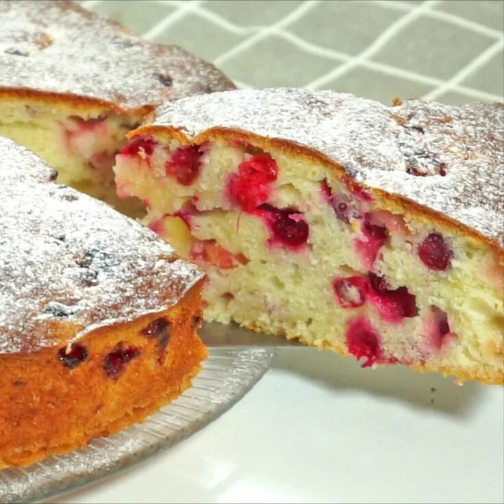 Пироги с клюквой рецепты с фото Простой пирог с клюквой. Вкусный рецепт.A simple cranberry pie. Delicious recipe
